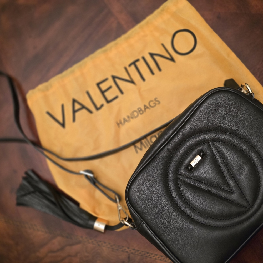 Mario Valentino Black Crossbody Bag with Tassel - Picture 6 of 6